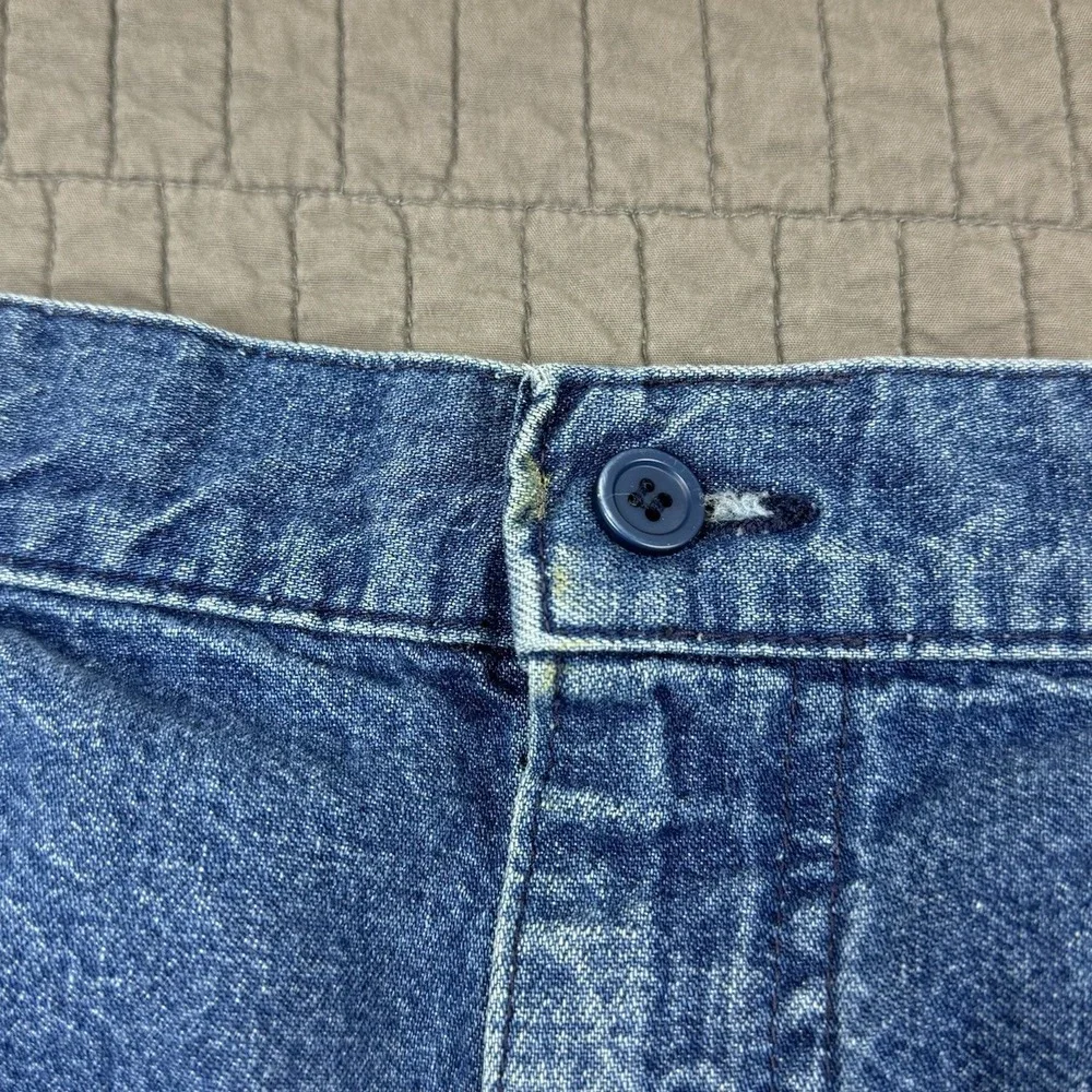 Vtg LL Bean Jeans Men's 36x34 (32x31) Blue‎ Denim Straight Leg Union Made In USA